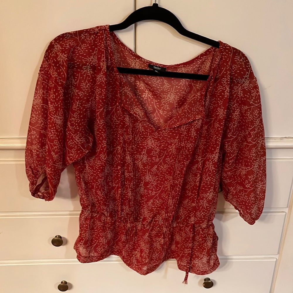 Mossimo medium blouse with tie